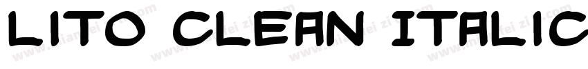 Lito Clean Italic字体转换